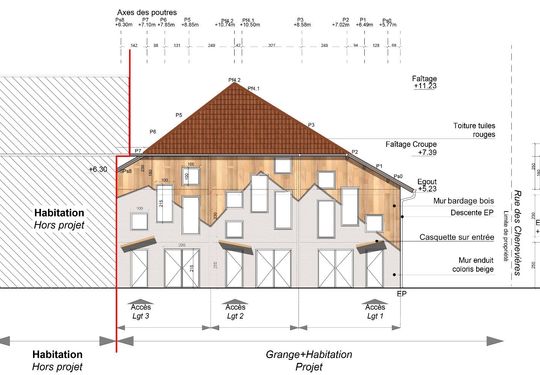 Image 12 du projet C3l - Réhabilitation Grange En 3 Logements
